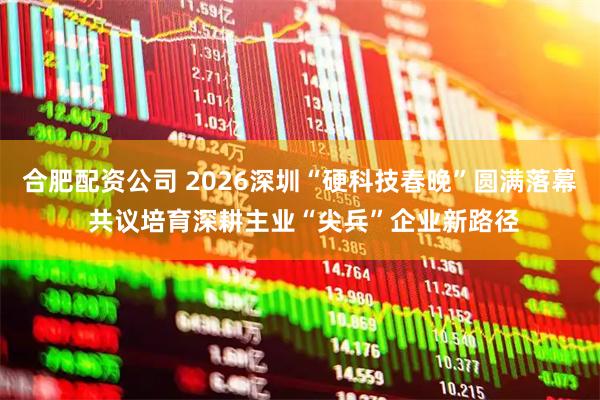 合肥配资公司 2026深圳“硬科技春晚”圆满落幕 共议培育深耕主业“尖兵”企业新路径